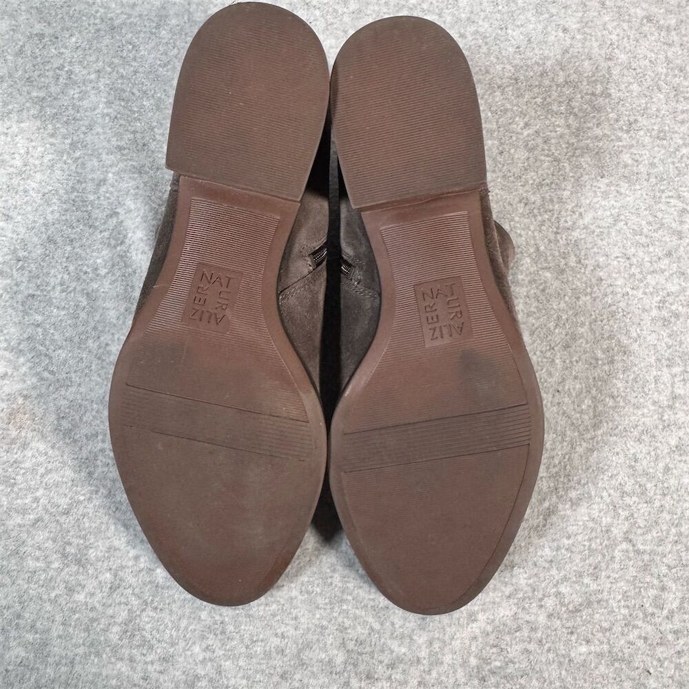Naturalizer Drewe Women's Taupe Buckle Booties Size 10M Brown Leather - Picture 10 of 13
